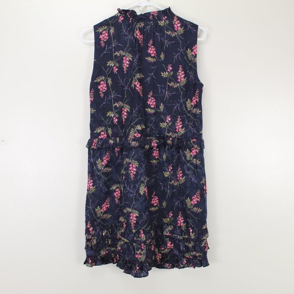 Rebecca Taylor Ivie Floral Silk Blend Dress - Picture 5 of 8